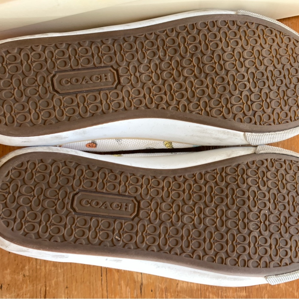 Coach Barrett Beach print canvas  and leather sneaker. - Picture 6 of 9